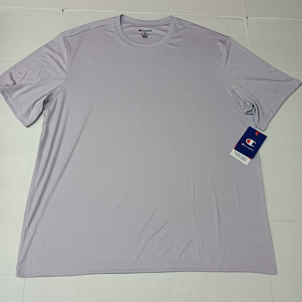 Champion Men's Double Dry‎ Anti-Odor T-Shirt Size 2XL Purple - Picture 1 of 8